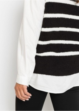 ЖИЛЕТ-ДЖЕМПЕР В ПОЛОСКУ__44