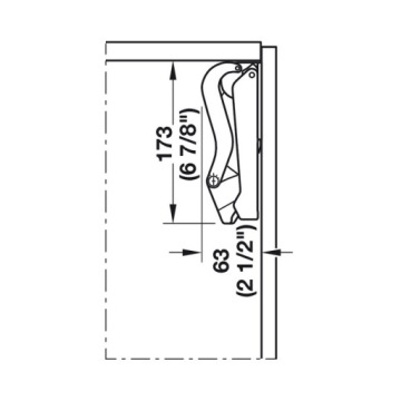 Лифты HAFELE Free Space БЕЛЫЙ 1.8 PUSH B