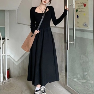 Dresses Women Simple Folds Design Pure Empire Casu