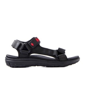 Czarne sportowe sandały LCW-34-0960M r.45