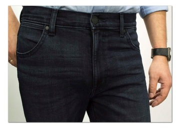 Wrangler Larston Dusky Night męskie spodnie jeansy Slim W30 L32