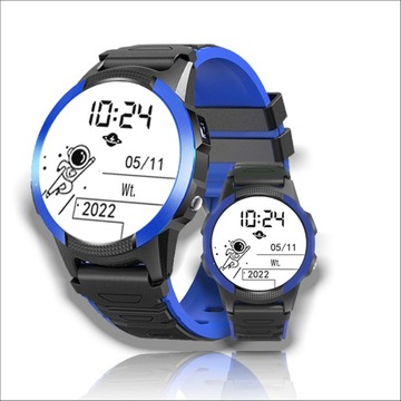 Smartwatch Zegarek CALMEAN Hoop 4G GPS niebieski