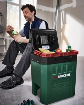 Портативный туристический холодильник 24л аккумулятор 20В 230В 12В PKB 20-Li A1 PARKSIDE