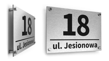 Адресная табличка с номером дома АЛЮМИНИЕВАЯ табличка