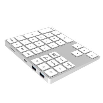 Numeryczna klawiatura Bluetooth + HUB USB
