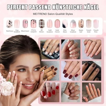 Press on Nail — короткие искусственные ногти, короткие, квадратные, искусственные