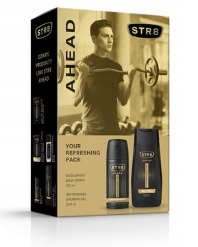 STR8 AHEAD ZESTAW DEO SPRAY 150ml +ŻEL 250 ml