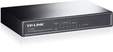 Switch niezarządzalny TP-Link TL-SF1008P 8x10/100, 4xPoE