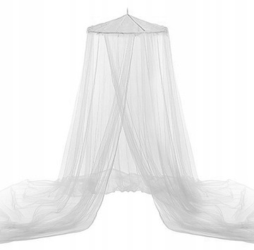 МОСКИТНАЯ СЕТКА НАД КРОВАТЬЮ Балдахин СЕТКА НАСЕКОМЫЕ КОМАРЫ БЕЛЫЙ XXL