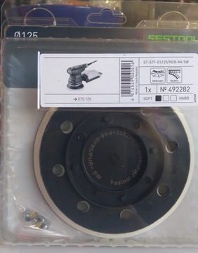 FESTOOL TALERZ SZLIFIERSKI MIĘKKI ST-STF-ES125/90/8-M4 SW 492282 do ETS 125
