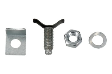 Śruba korpusu manetki + blaszka Simson S50 S51