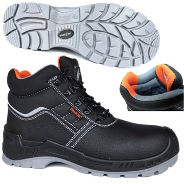 BUTY robocze S3 SRC zimowe BHP trzewiki ocieplane PODNOSEK kompozytowy 41