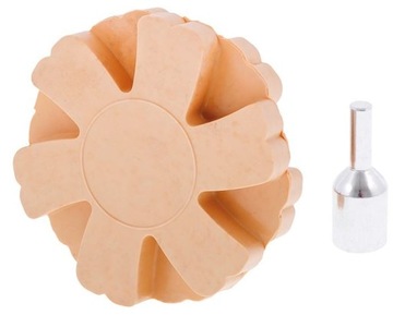 Диск резиновый для удаления клея, FI 90 мм, рифленый, резьба М8.