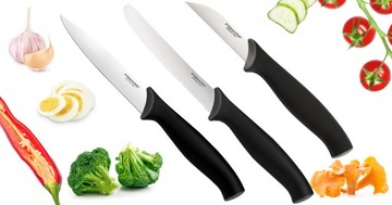 НАБОР НОЖЕЙ FISKARS ДЛЯ НАРЕЗКИ ЧИСТКИ ТОМАТОВ, ОВОЩЕЙ, ФРУКТОВ