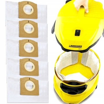 5x WORKI DO ODKURZACZA KARCHER WD3 MV3 6.959-130.0