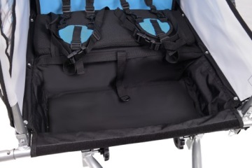 ВЕЛОСИПЕДНЫЙ ПРИЦЕП PRO 3в1, ШОК + СВЕТОДИОДЫ