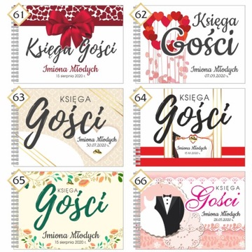 A5 KSIĘGA GOŚCI / 44 strony / Ślub / Wesele