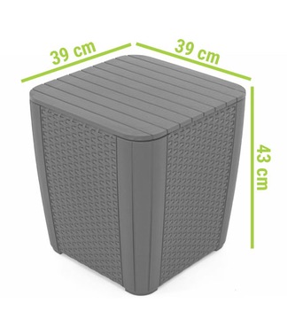 Комплект садовой мебели Allibert Miami Balcony из 3 предметов