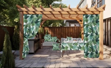 САДОВЫЕ ШТОРЫ 155x220 ВОДОНЕПРОНИЦАЕМЫЕ ТЕРРАСНЫЕ ШТОРЫ ДЛЯ БЕСЕДКИ ТУННЕЛЬ 002