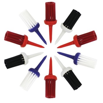 10 Golf Tees Brush Driver Najwyższej jakości