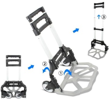 Алюминиевый склад складывания с легким транспортным троллей