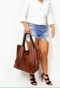 СУМКА ИЗ НАТУРАЛЬНОЙ КОЖИ - БОЛЬШАЯ СУМКА А4