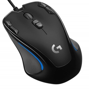 Mysz gamingowa podświetlana symetryczna Logitech G300S czarna