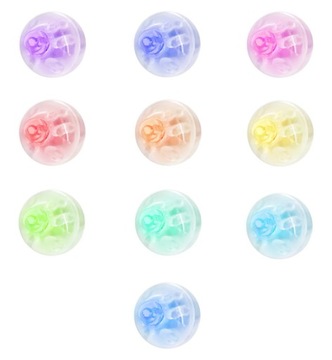 DIODA do balonów LED mix kolorowe diody 10szt
