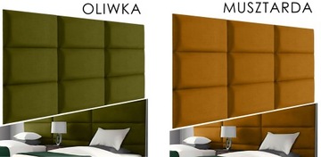 80X40 PANELE ŚCIENNE TAPICEROWANE WEZGŁOWIE WELUR RIVIERA