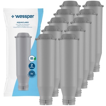 10 x vodní filtr Wessper AquaClaro pro kávovar Krups Nivona – náhrada