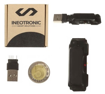 MINI DYKTAFON SZPIEGOWSKI PROFESJONALNY PODSŁUCH PENDRIVE 2w1 UNIKALNY PORT