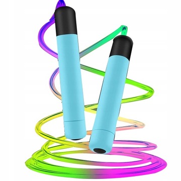 РЕГУЛИРУЕМАЯ ДЕТСКАЯ СКАКАЛА, СВЕТОДИОДНАЯ ПОДСВЕТКА, 280СМ