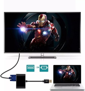 КОНВЕРТЕР USB 3.0 в HDMI + АДАПТЕР VGA ИГРОВАЯ КАРТА