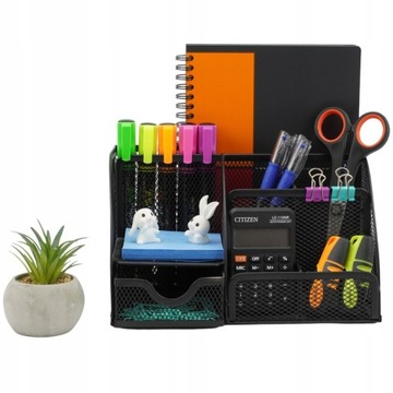 Органайзер настольный, металл, ЧЕРНЫЙ