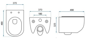 ПОДВЕСНОЙ УНИТАЗ CARTER БЕЛЫЙ SLIM БЕЗОБОДКИ N2