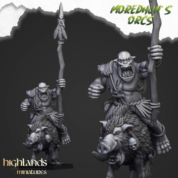 Конные пещерные орки — фигурки x7 + x3 CMD WHFB Warhammer Fantasy 9th Age