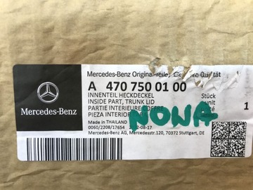 PAS TYLNY WZMOCNIENIE MERCEDES X-KLASA W470 A4707500100
