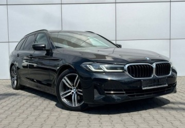 BMW Seria 5 G30-G31 Touring Facelifting 2.0 520d 190KM 2022 BMW Seria 5 Skora Automat Hak Virtual Grzane fotele Led Navi Kamera, zdjęcie 4