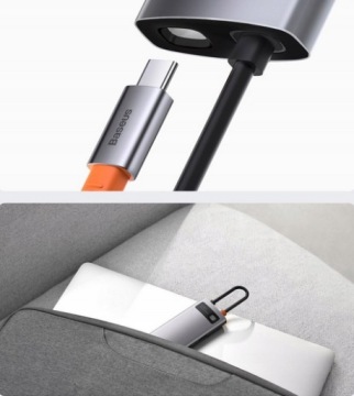 Концентратор 6 в 1 USB-C — USB 3.0 RJ45 HDMI USB-C PD Baseus
