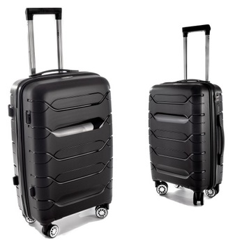 ДОРОЖНЫЙ ЧЕМОДАН СРЕДНЕГО XL RGL БАГАЖ ИЗ ПОЛИПРОПИЛЕНА С ДВОЙНЫМИ ПОВОРОТНЫМИ КОЛЕСАМИ