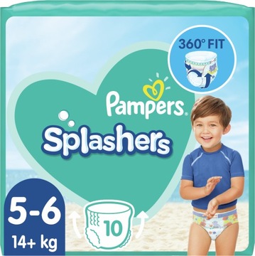 Pampers Splashers pieluchomajtki do pływania rozmiar 5-6 14+ kg 10 sztuk