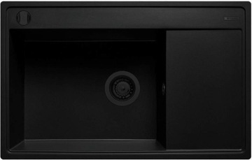 Zlew PYRAMIS CAMEA 79x50 1B 1D BLACK EDITION