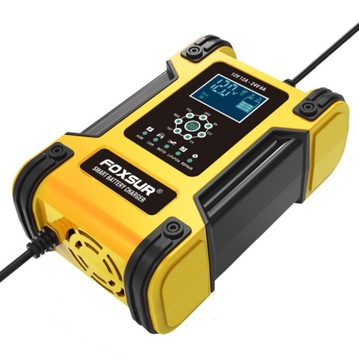 Выпрямитель десульфатации ЖК-дисплея %, А, В 12 В 12 А ИМПУЛЬСНЫЙ