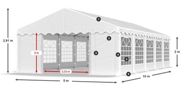 Namioty Wystawowe 5x10m Mocne DAS 240 S