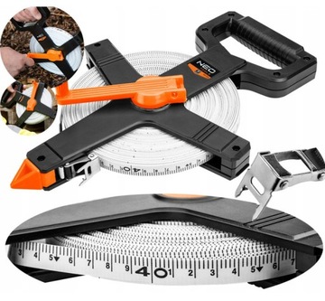 TAŚMA MIERNICZA MIARA MIARKA METRÓWKA WŁÓKNO SZKLANE 50 M NEO TOOLS