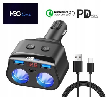 Разветвитель прикуривателя MBG Line HC69PD