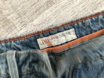 papaya__DŻINSOWE szorty SPODENKI jeans 36 S