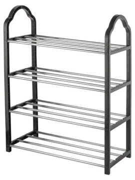 ШКАФ ДЛЯ ОБУВИ ПОДСТАВКА ПОЛКА МЕТАЛЛ. КНИЖНЫЙ ШКАФ, 4 УРОВНЯ