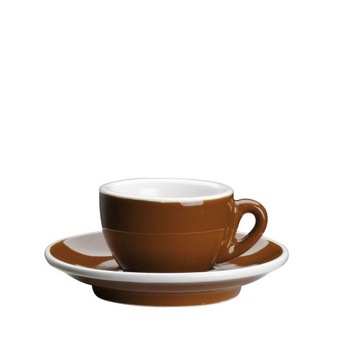 FILIŻANKA do ESPRESSO Cilio 50 ml brązowa spodek