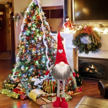 Skrzat Dwarf Christmas Telescopic Большой гноме высокий 115 см регулируется XXL